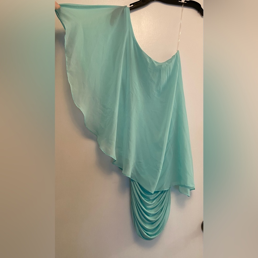 One-Shoulder Bandage Dress, Venus, color Teal, size M